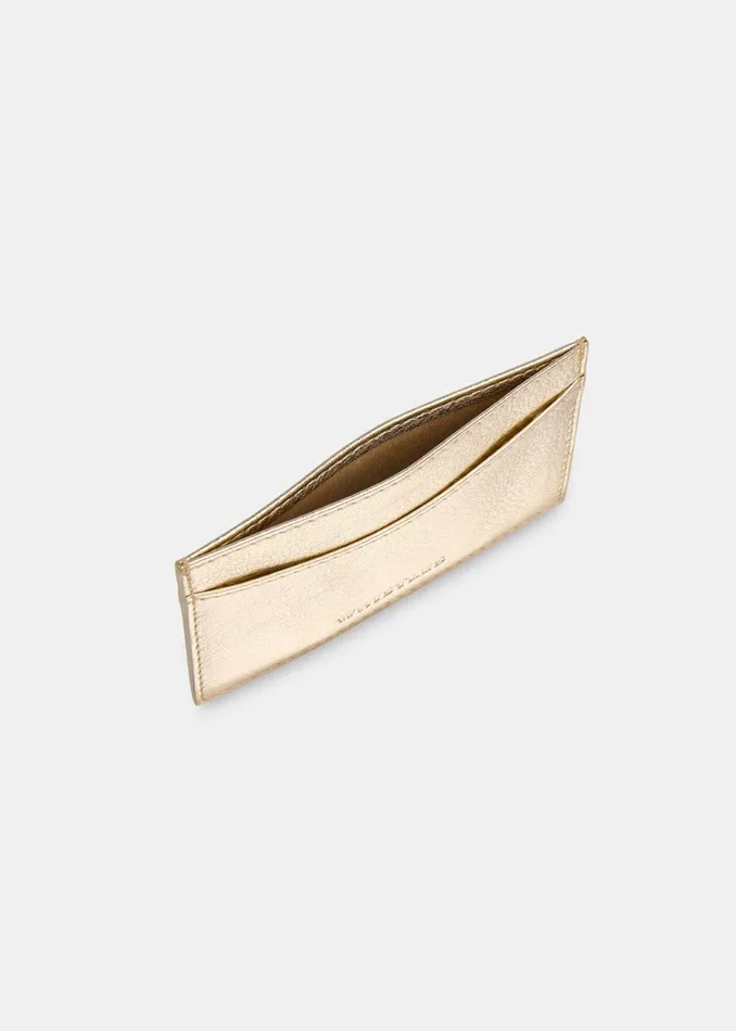 Women Wallets and Cardholders Whistles Gold Card Holder