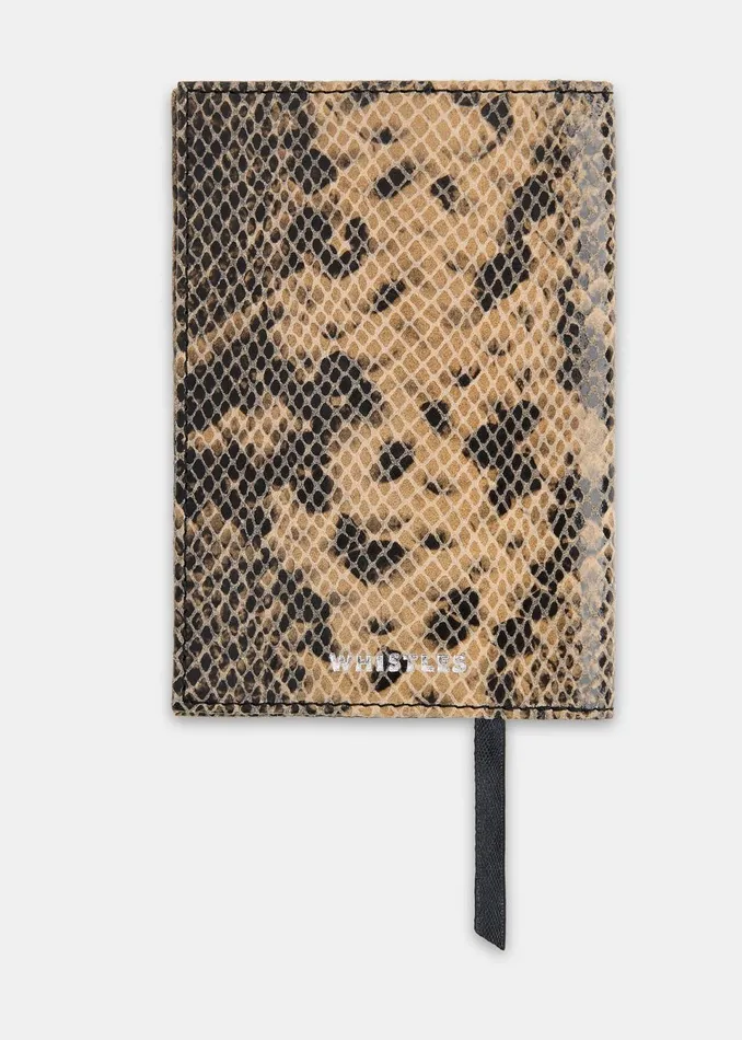Women Wallets and Cardholders Whistles Snake Print Snake Passport Holder