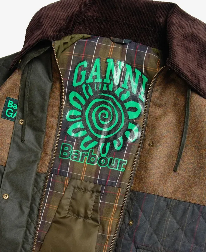 Women Waxed Jackets Barbour X GANNI Short Burghley Quilted Wax Jacket Navydull Classicclassic Women Waxed Jackets Barbour X GANNI Short Burghley Quilted Wax Jacket Navydull Classicclassic