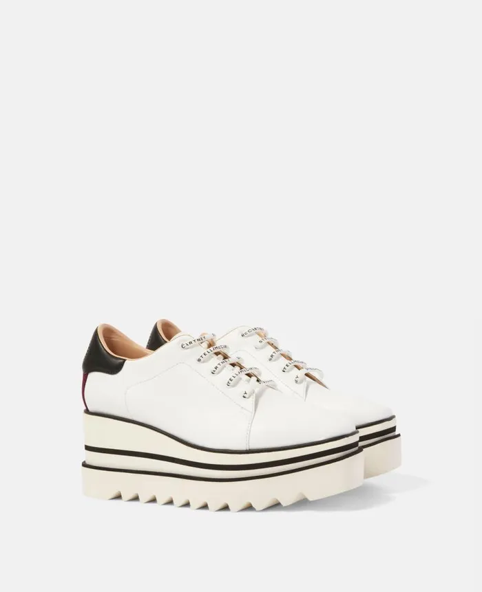 Women Wedges Stella McCartney SneakElyse Platform Shoes White