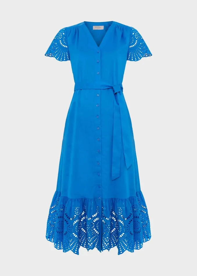 Women Yasmine Dress Crystal Blue Hobbs Dresses and Jumpsuits