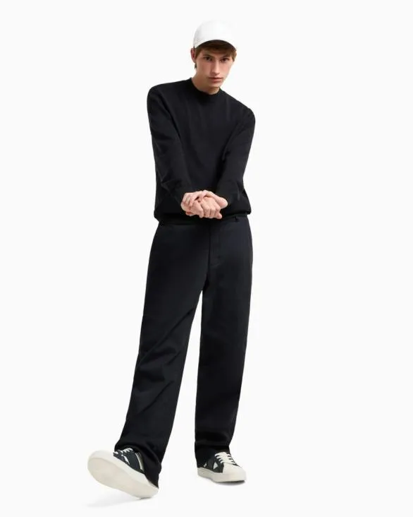Wool Blend Turtleneck Sweater Navyblue Men Armani Knitwear Wool Blend Turtleneck Sweater Navyblue Men Armani Knitwear
