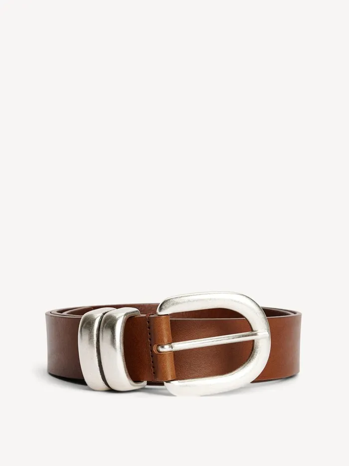 Zoira Leather Belt Dark Brown Women By Malene Birger Belts
